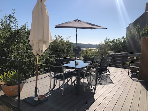 House with river view