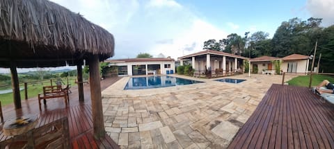 Popular Airbnb listing: Country House Sitio São Benedito wonderful lake in Piracaia