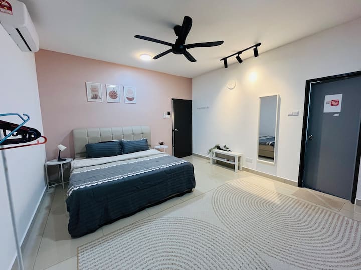 Spacious and comfortable master bedroom