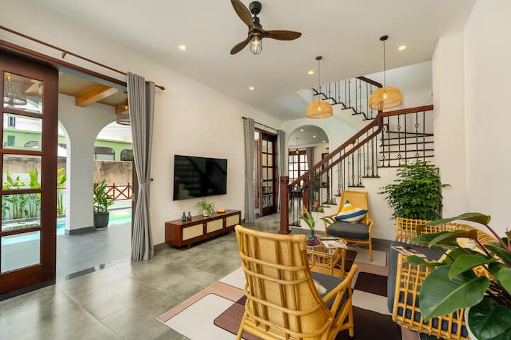 Gami House - New 6brs, Pool Villa - 5' To Old Town - ベトナム