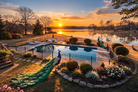 Luxury Lakefront Retreat with Pool, Kayaks, Arcade