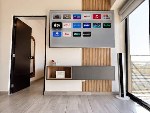Successful Airbnb property: Central 2BR Tower | Pool, Gym & 2 Parking Spaces in Mexicali