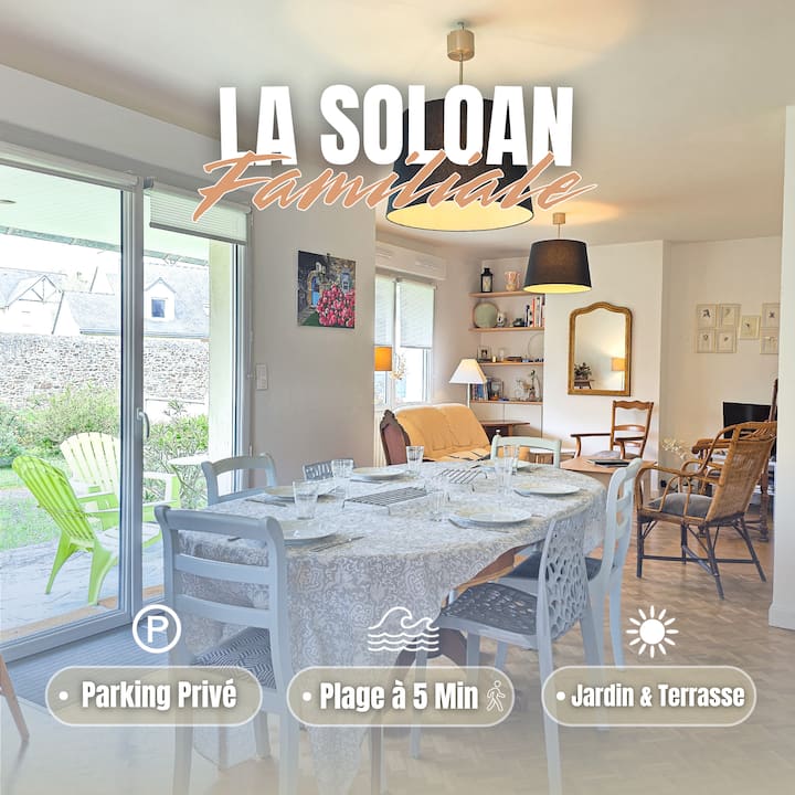 La Soloan Plage à 5 Min, Parking & Jardin - Plouha