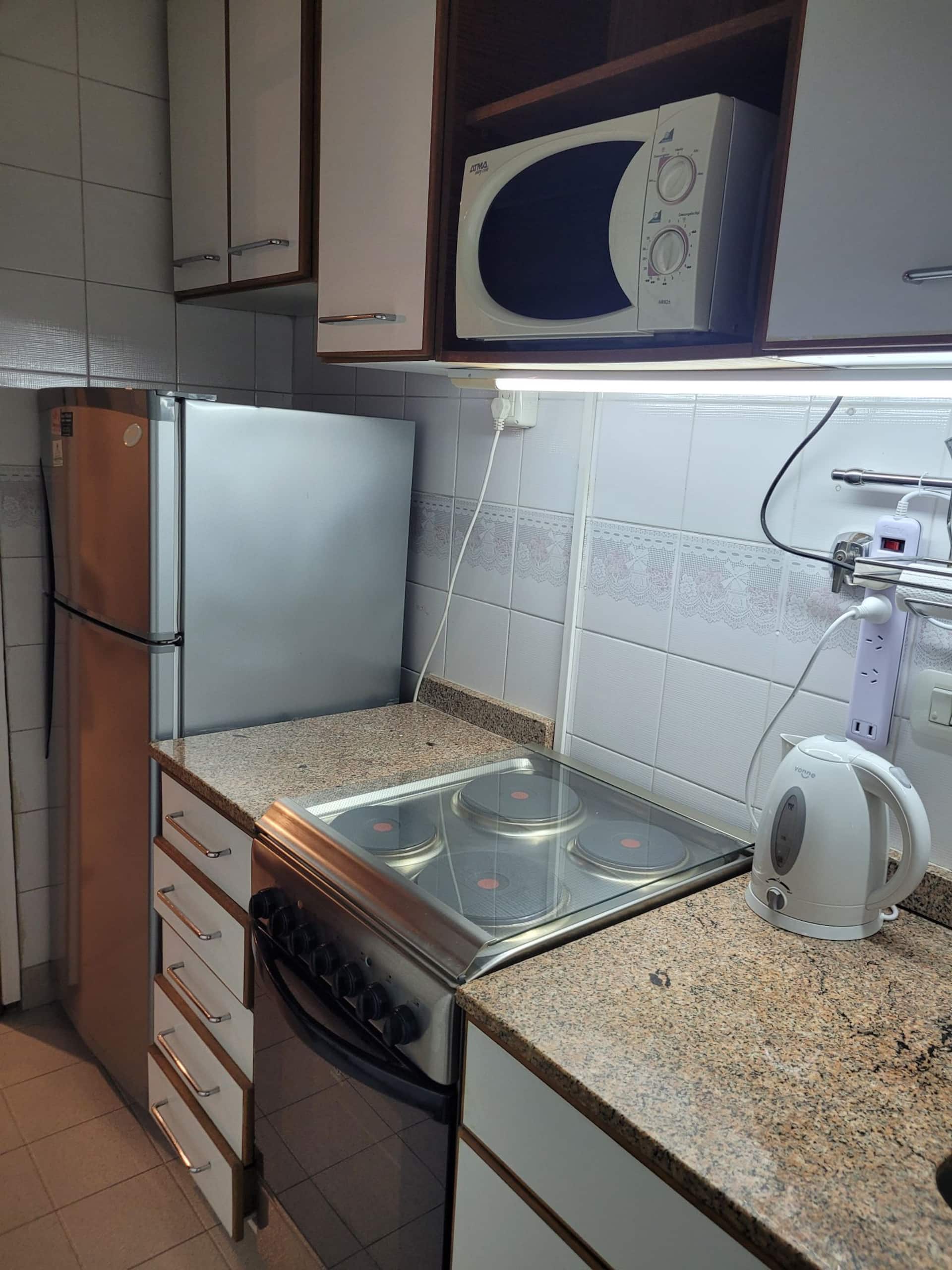 Departamento monoambiente con patio interno en Recoleta
