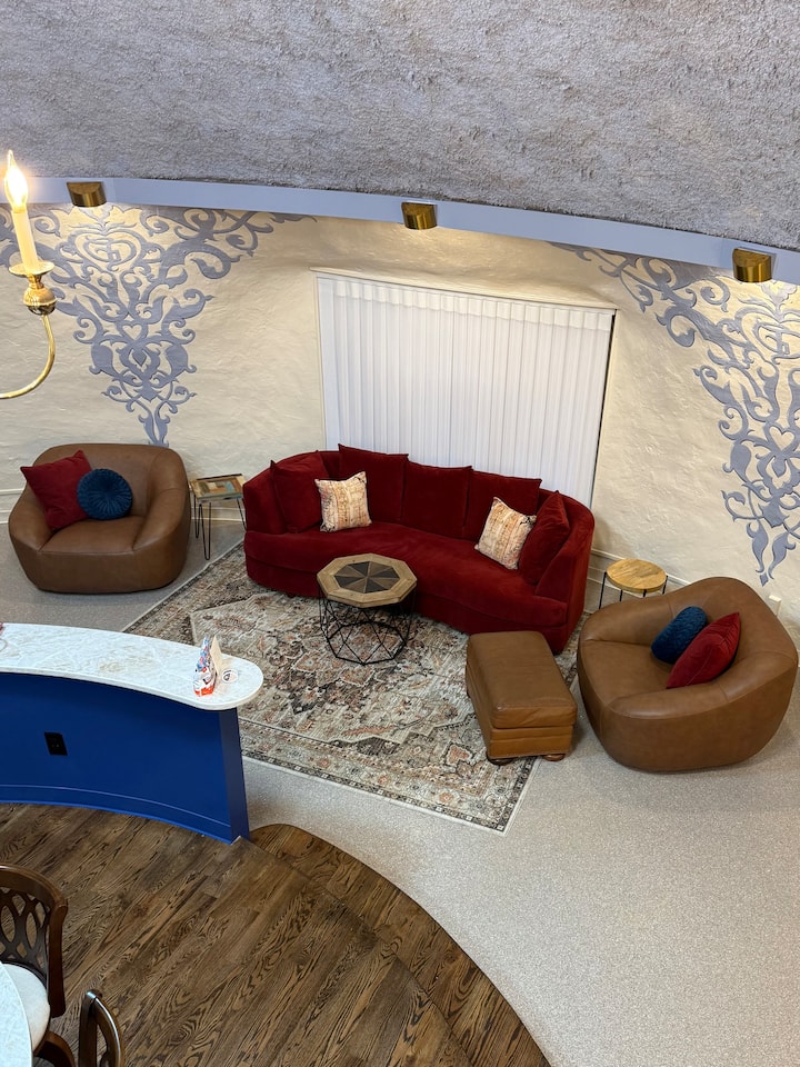 Bright and airy living and dining space, perfectly joined to invite connection and comfort. curated lighting elevate the atmosphere, while every corner tells a story of creativity, craftsmanship, and care. 