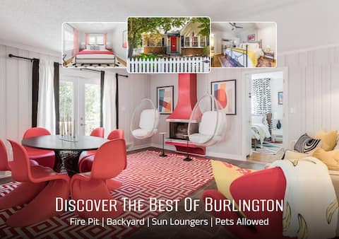 Bright 7BR Retreat in Burlington | Private Creek
