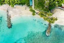 Coral beach 1BR | Steps to Pool