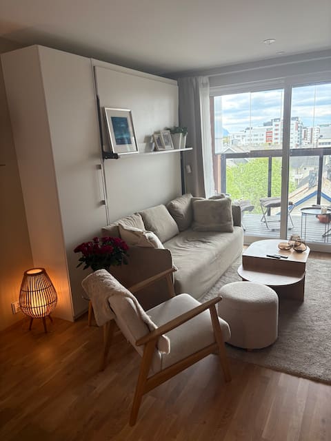 Successful Airbnb property: Cozy new city apartment in a quiet area with a view in Bodø