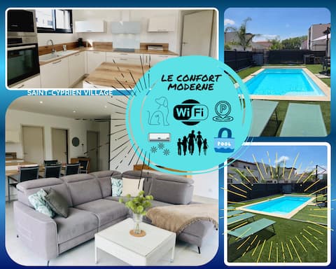 Modern Villa St Cyprien Village