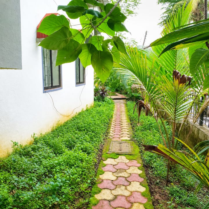 The vibrant greenery and plants create a picturesque backdrop, adding a touch of tranquility and beauty to your stay.