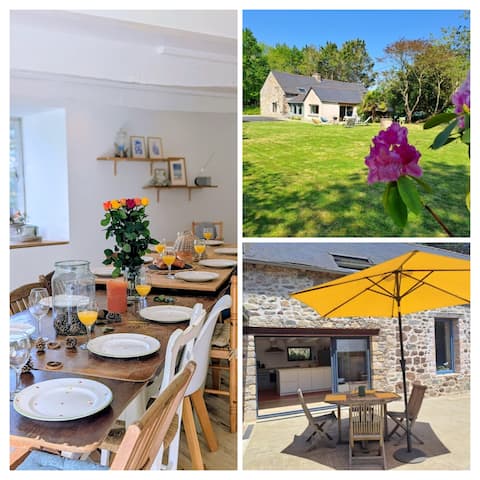 Country house - Fenced exterior - 10 min to the beach