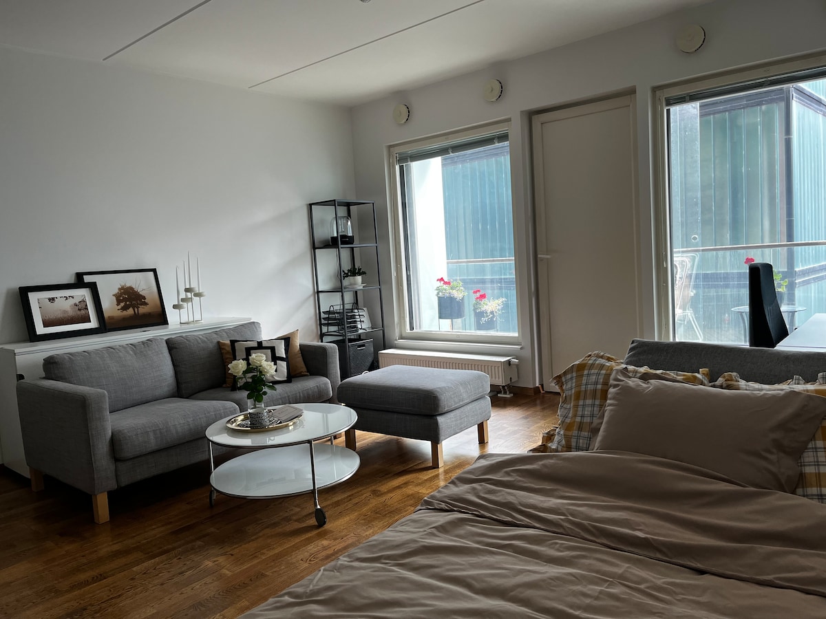 בדירה יש חדר אחד, שתי ספות, אחת מהן ספה נפתחת. בנוסף, ניתן להוסיף מזרן רצפה. נשמח לדעת אם יש לכם צורך בכך. הדירה אידיאלית לשניים. 