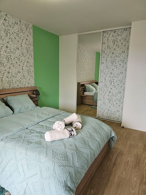 large 2-room apartment in residence