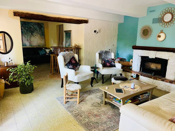 Chambre Twin Au Mas Losange - Orange