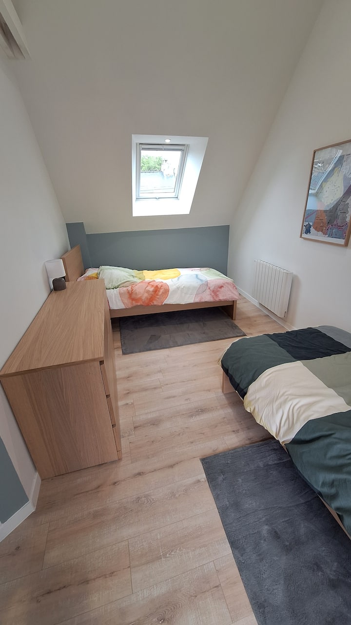 las camas están hechas a la llegada