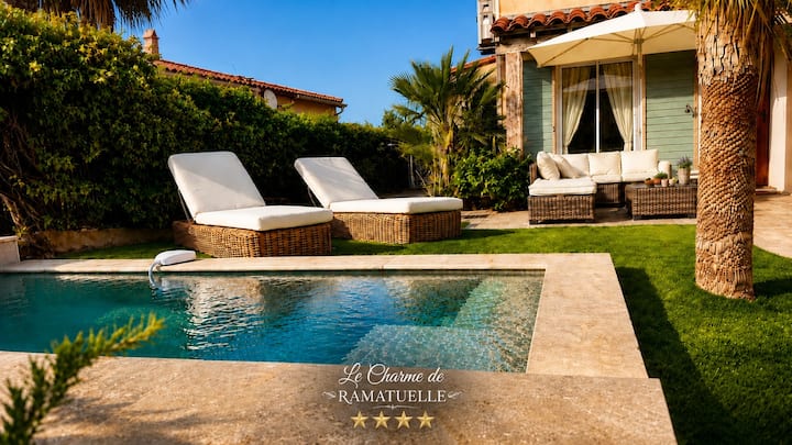 4* Villa With Sea View Heated Private Pool Parking - Saint-Tropez