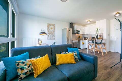 Golden'Appart F2 located 7 minutes from Orly airport