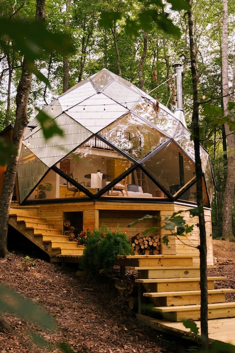 The Laurel Zome - Wood Fired Japanese Hot Tub