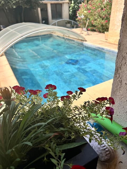 Family home with pool