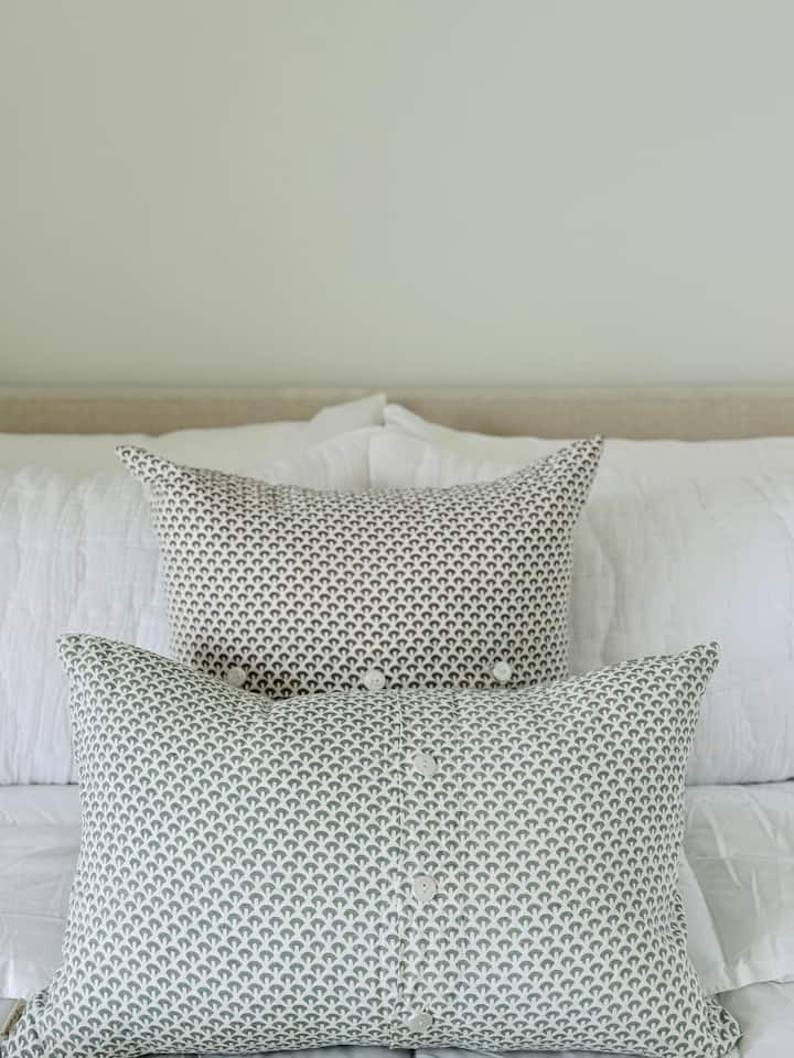 King Size Bed, Night Stands, Lamps, Clothing dresser and Full Size Closet. Linens provided.
