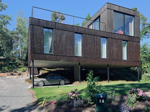 Architect's villa with lake view