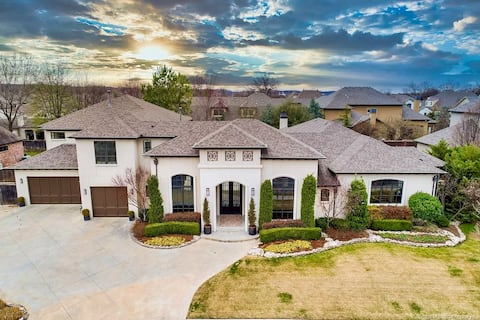 Modern Mediterranean retreat: Pool, games, & more!