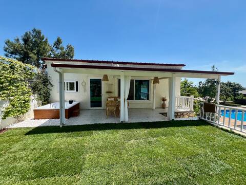 Villa with Jacuzzi, Sauna and Pool in Nature