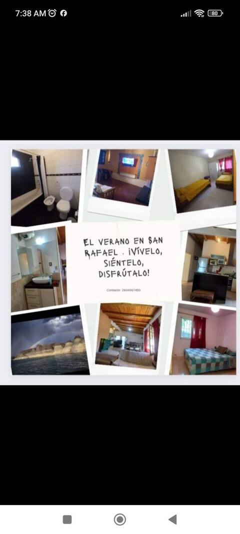 Casa grande. Hasta 6 pers.  Se aceptan mascotas