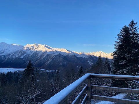 Chalet with panoramic view