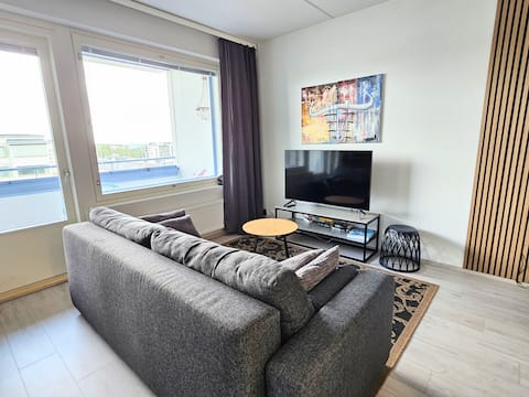 Top performing Airbnb: Modern Studio 6th floor, parking, good lacation in Tampere