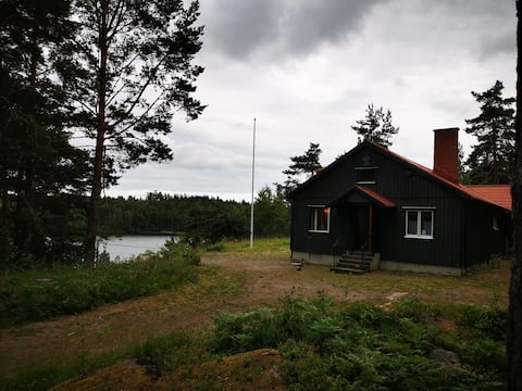 Scout cabin by the beach.