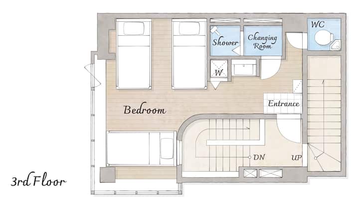 Quiet and convenient ideal base in Akasaka | 15 minutes to