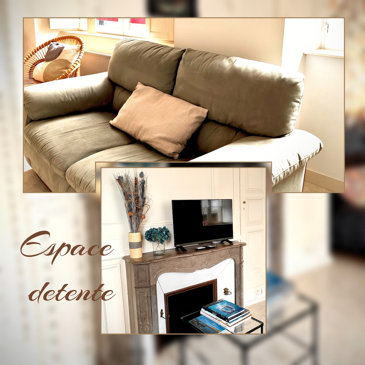 Annonce Airbnb populaire: large studio with terrace, 1 double bed à Fougères