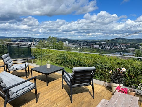 Flott villa med stor uteplass