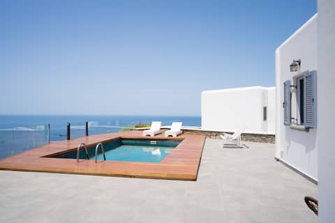 Spectacular Pool Cycladic House- Aegean View