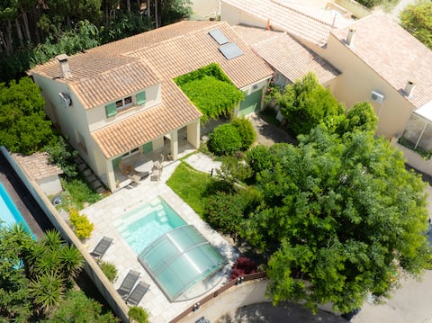 House in Vendargues with Pool and Air Conditioning