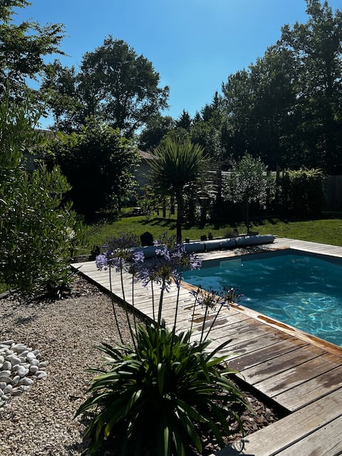 House with garden and pool