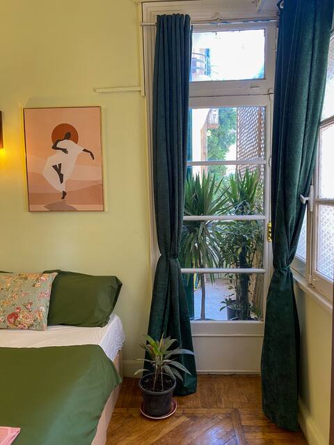 Central Bright Green 2BR Apartment (Tahrir square)