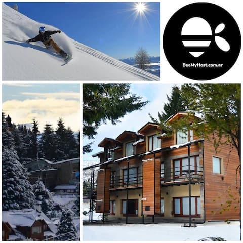 Catedral IV Cabaña 300m from Ski Slopes Pax4