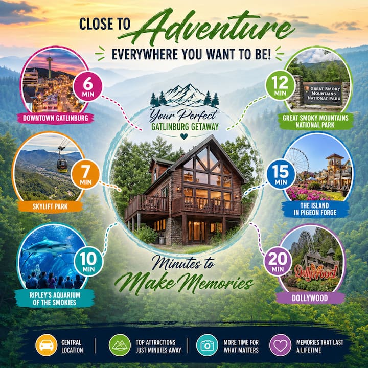 Lrglux4chalet~hottub~2gamerms~firepit~gburg 3min - Gatlinburg, TN