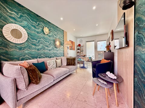 Annonce Airbnb populaire: 2-room ground floor apartment with terrace and private parking… à Bourgoin Jallieu
