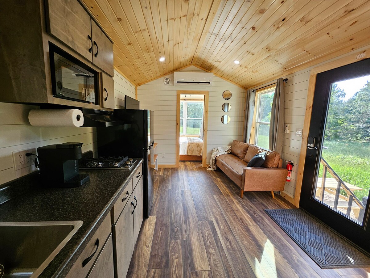 The Stargazer On 10 acres located near Lake MI. Tiny houses for