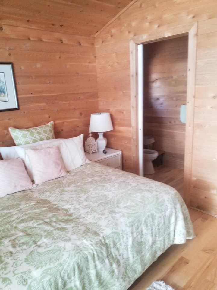 Master - king with ensuite and walk out to deck 