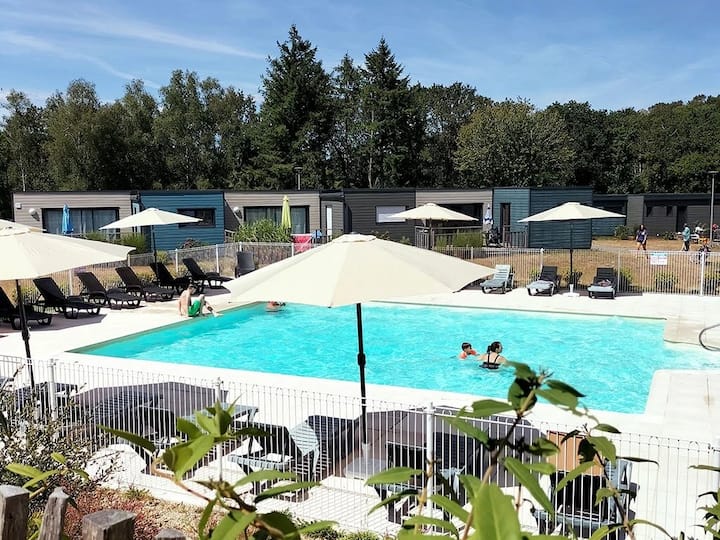 Zecamping 3* Chalet 55m² Piscine - Rochefort-en-Terre