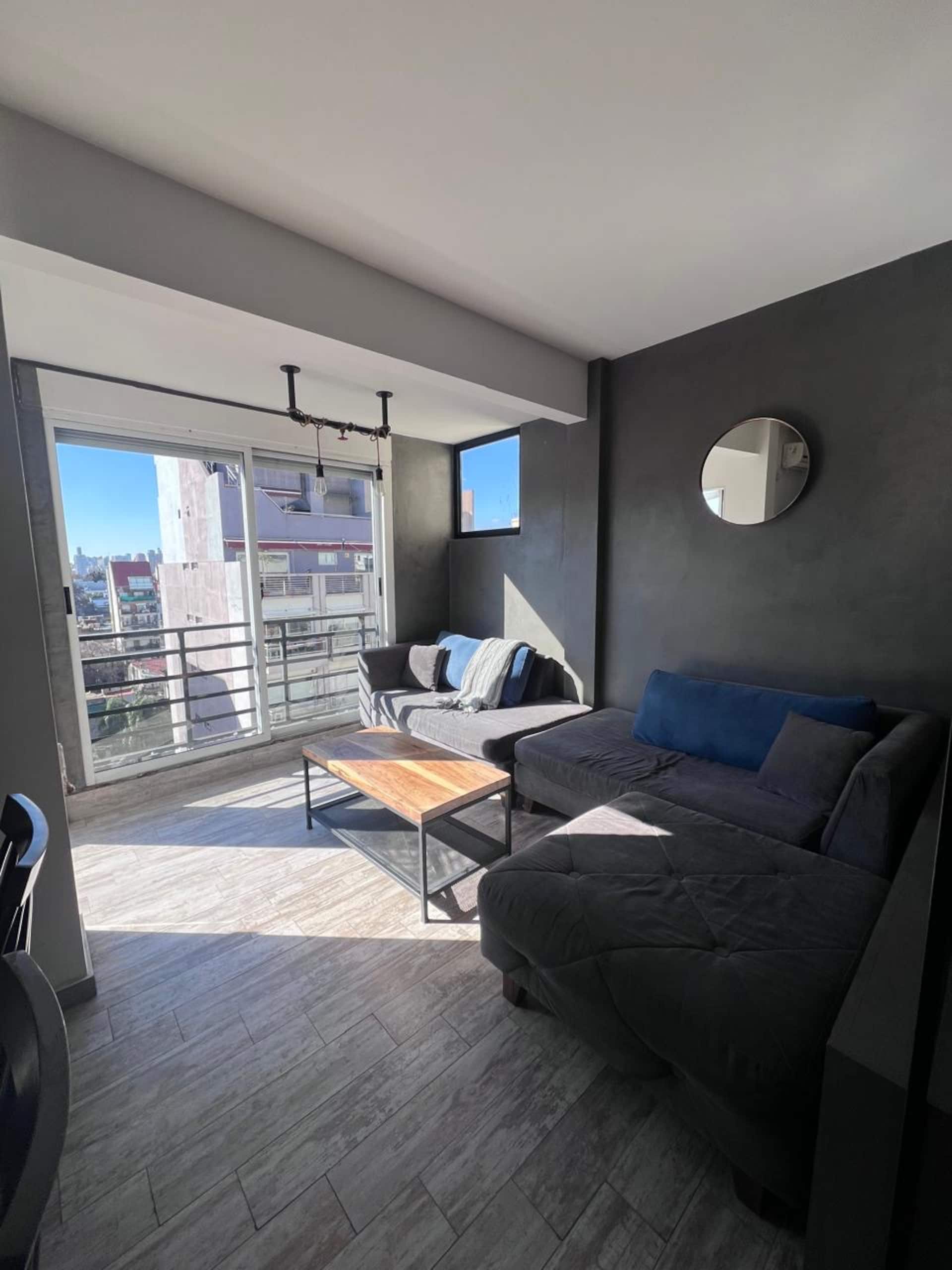 Brightly designed apartment