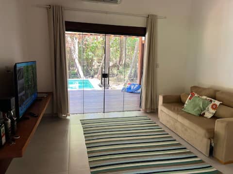 Imóvel de sucesso: Beautiful House for Couple (or with children) Taipu Beach Outside em Maraú