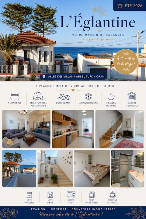 4-star sea view villa in Ain el Turk!