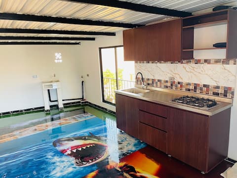 Popular Airbnb listing: Apartment with a hot tub and the best view in Robledo