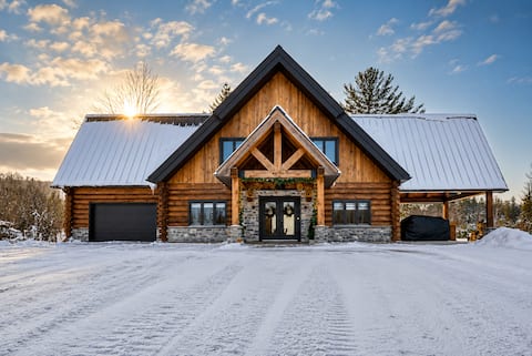 Cozy log cabin-La Tanière