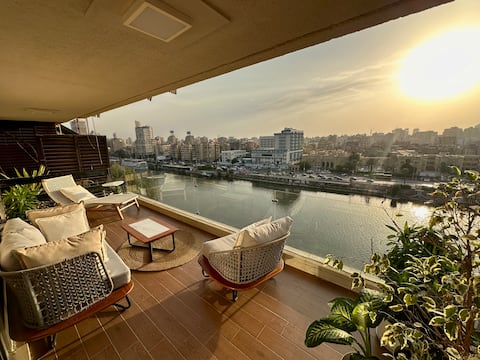 Bohemian Luxury on the Nile/ Zamalek Loft